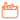 An orange outline icon of a pocket containing three upright objects, possibly pens or pencils, on a white background.